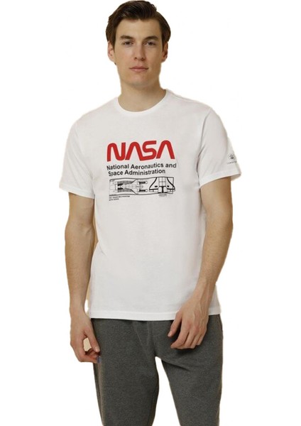 1011061040 SN711 Nasa Sky Erkek T-Shirt
