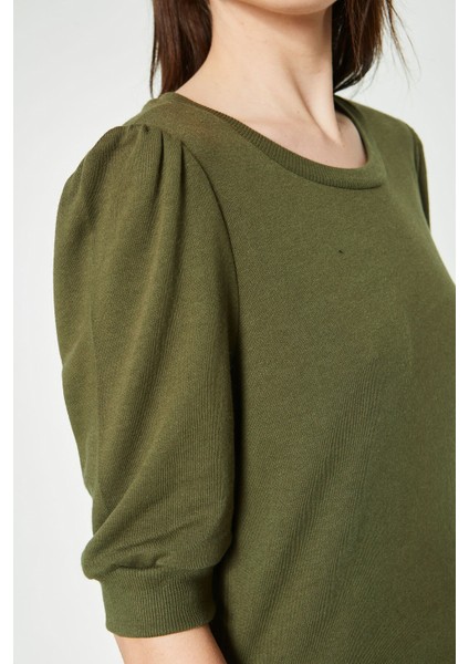 - 3/4 Kol Haki Sweatshirt | 160438-2
