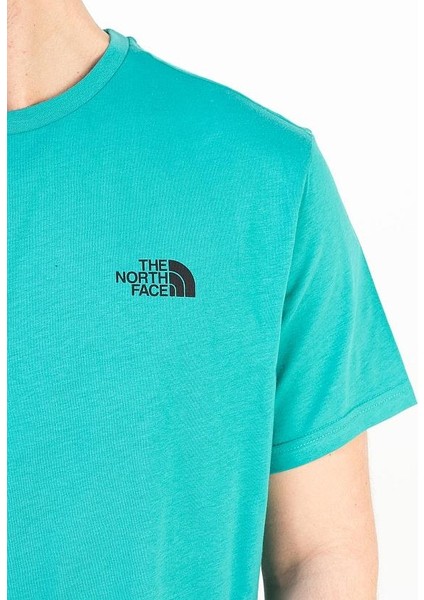 M S/s Simple Dome Tee Erkek Yeşil Kısa Kollu Tişört NF0A2TX52KQ1 fiyatları