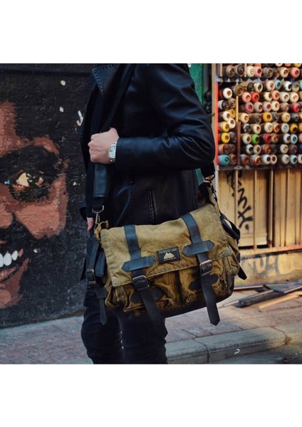 7156 Kanvas Vintage Postacı Omuz Günlük Retro Boho Satchel Pamuk Kumaşlı Çanta fiyatları