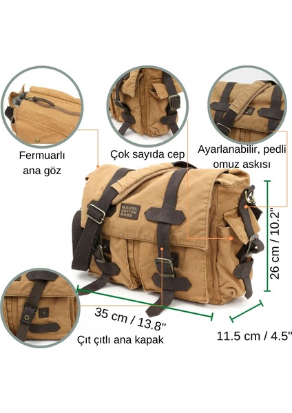 7156 Kanvas Vintage Postacı Omuz Günlük Retro Boho Satchel Pamuk Kumaşlı Çanta fırsatları