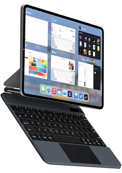 Apple Ipad Pro 12.9 2021 M1 (5.nesil)Uyumlu Magic Keyboard Klavye Touchpad Kılıf