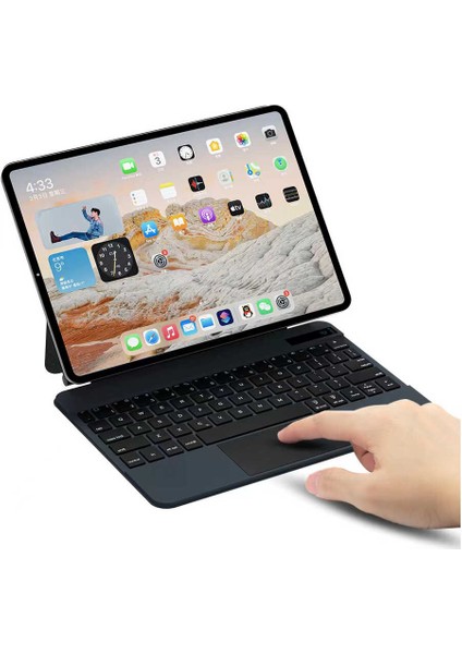 Apple Ipad Pro 12.9 2021 M1 (5.nesil)Uyumlu Magic Keyboard Klavye Touchpad Kılıf