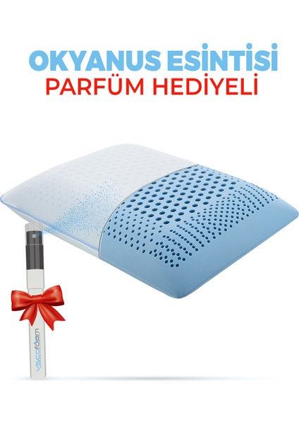 Visco Foam AROMA TERAPİ Hava Kanallı  Visco Yastık