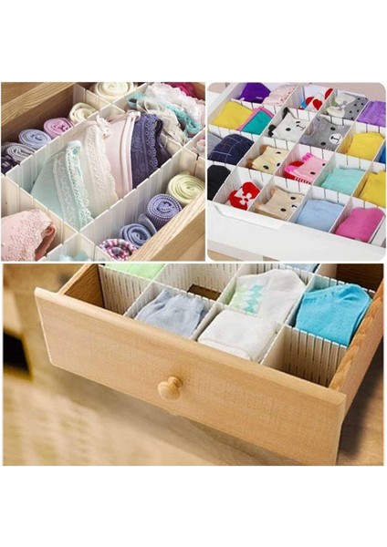 Çekmece Düzenleyici, Ayarlanabilir Pratik Çekmece Bölmeleyici 3 Adet