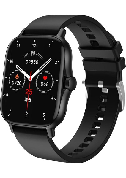 Akıllı Izle IP67 1.63 Inç Dokunmatik Ekran Pedometre Siyah (Yurt Dışından)
