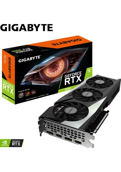Nvıdıa Geforce Rtx 3050 Gaming Oc GV-N3050GAMING Oc-8gd 8 GB Gddr6 128BIT Ekran Kartı