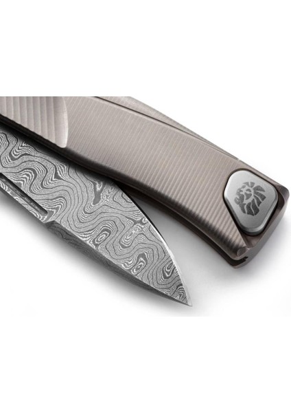 Thrill Damascus Grey Titanium Çakı