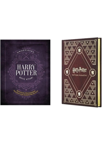 Unofficial Harry Potter Büyü Kitabı Ciltli ve Mabbels Harry Potter Gryffindor Haftalık Planlayıcı