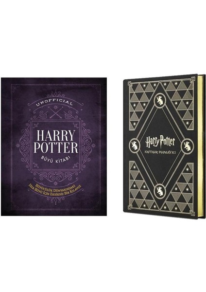 Unofficial Harry Potter Büyü Kitabı Ciltli ve Mabbels Harry Potter Hufflepuff Haftalık Planlayıcı