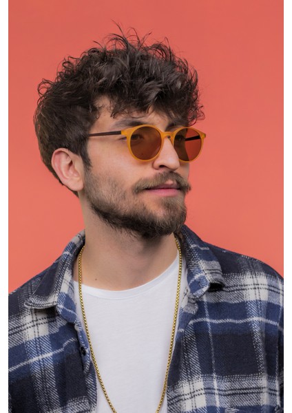 Oscar Matte Mustard Güneş Gözlüğü fırsatları