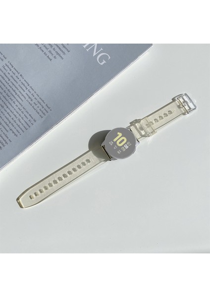 Samsung Galaxy Için Aktif 2/garmin Venu 20MM Evrensel Renk Değişikliği Güneş Silikon Yedek Kayış Kordonlu Saat (Yurt Dışından)