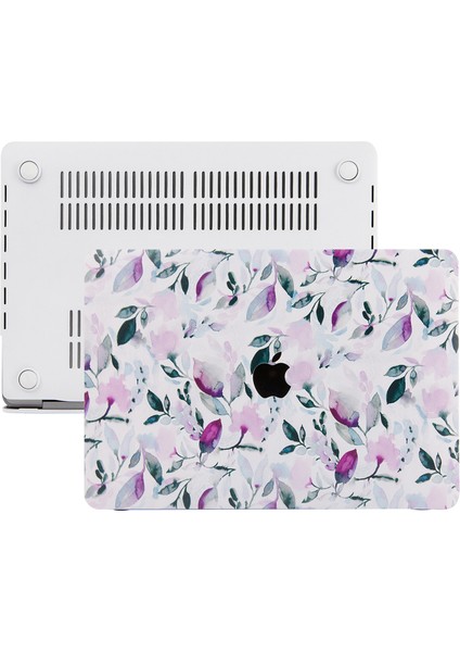 Macbook Pro Kılıf 13inç M1-M2, Flower03 (Type-c'li Model)A2338 A2289 A2251 A1706-08 A1989 A2159 ile Uyumlu