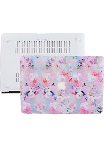Macbook Pro Kılıf 13inç M1-M2, Flower03 (Type-c'li Model)A2338 A2289 A2251 A1706-08 A1989 A2159 ile Uyumlu