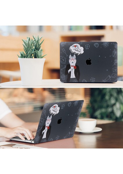 Macbook Pro Kılıf 13inç M1-M2 A1706 A1708 A1989 A2159 A2251 A2289 A2338 ile Uyumlu Dog01NL