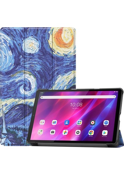 Lenovo Qitian K10 Için Desenli Deri Kılıf (Yurt Dışından)