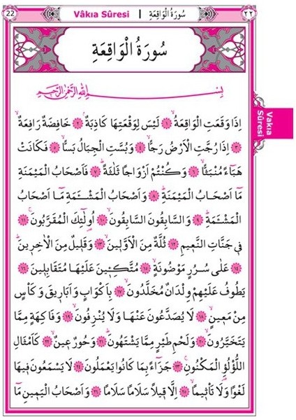 My Belizze Yasin, Tebareke, Amme ve Namaz Sureleri Mealli, Türkçe Okunuşlu Orta Boy 2. Hamur 74 Sayfa 1 Adet indirimleri