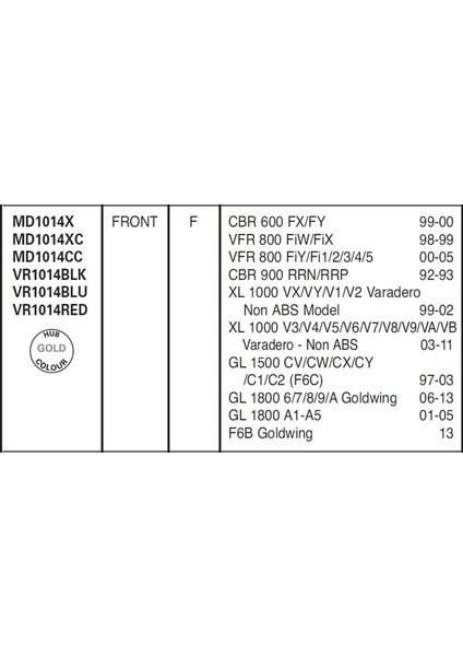 Hon. Xl 1000 99-11 Gl 1800 06-17 Ebc Ön Disk fırsatları