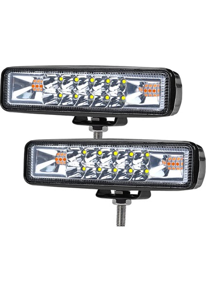 Rolana 60W Çakarlı Motosiklet / Off Road LED Sis Farı Takım