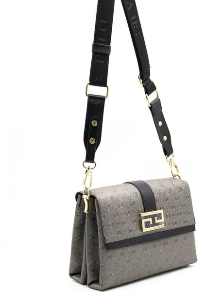 Silver Polo Kadın Çapraz Çanta Platin - Siyah NV1009 fiyatları