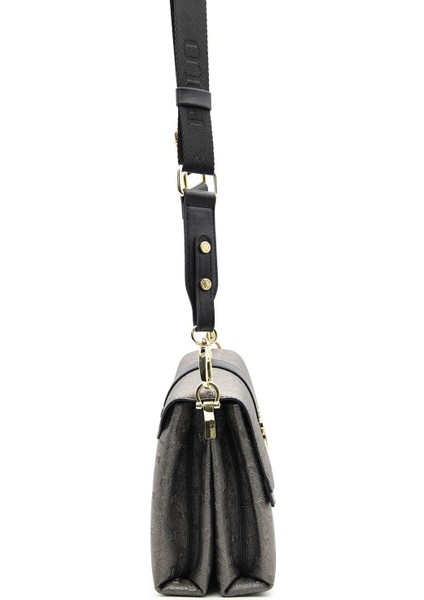 Silver Polo Kadın Çapraz Çanta Platin - Siyah NV1009 modelleri