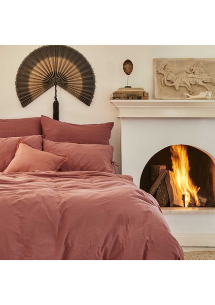 4 Element Terracotta %100 Pamuk Tek Kişilik Nevresim Takımı Ateş fiyatları