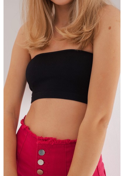 Fitilli Straplez Siyah fiyatları