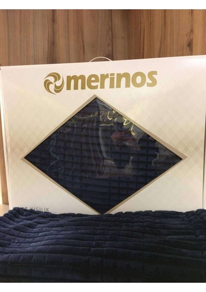 Marina Çift Kişilik Modernline 3 Parça Yatak Örtüsü Merinos