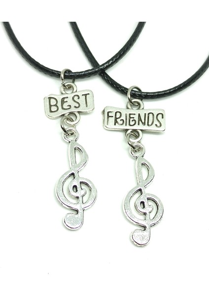Sol Anahtarı Müzik Müzisyen Arkadaşlık Bff Best Friends Kolyesi