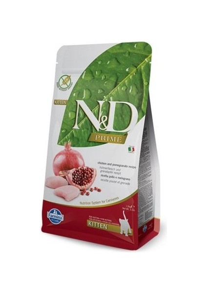 Prime Tavuk ve Narlı Yavru Kedi Maması 1.5 kg
