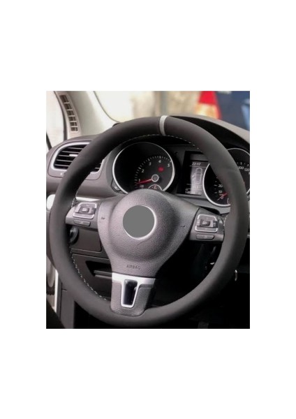 Vw Passat Alkantra Dikmeli Direksiyon Kılıfı Gri Yüzüklü fiyatları