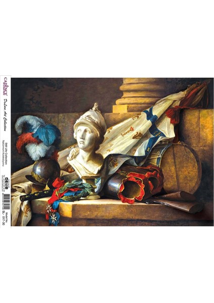 Natürmort Koleksiyonu SL017 - Pirinç Dekopaj 30*42 cm