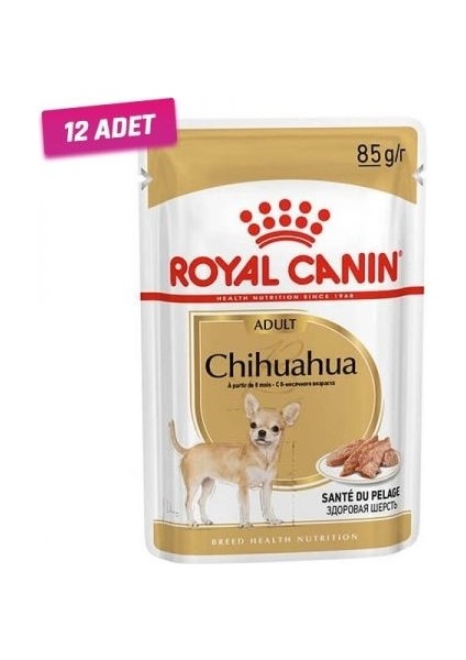 12 Adet - Royal Canin Chihuahua Adult Pouch Konserve Köpek Maması 85 gr