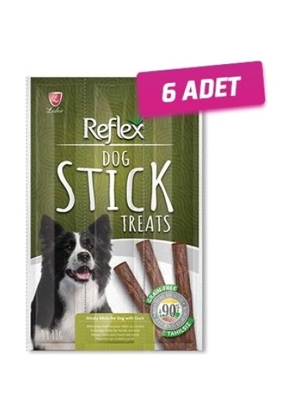6 Adet - Reflex Ördekli Stick Köpek Ödül Maması 3x5 gr