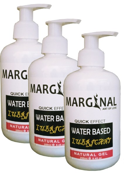 Water Based Lubricant Gel 250 ml Jel 3'lü