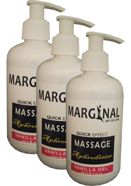 Massage Vanilla Gel Vanilya Masaj Jeli 3 Adet