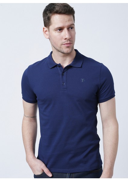 Polo Yaka Düz Lacivert Erkek T-Shirt LEGOLAS Y fırsatları