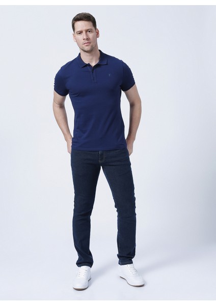 Polo Yaka Düz Lacivert Erkek T-Shirt LEGOLAS Y indirimleri