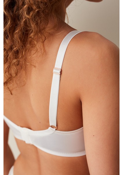 Ekru Curvy Satin Sütyen indirimleri