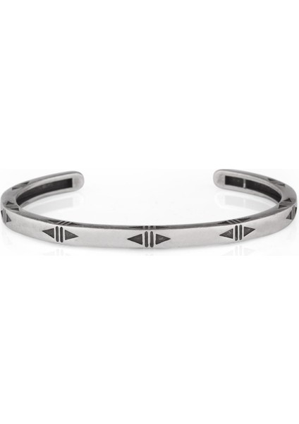 Erkek Handmade Desenli Kelepçe Bileklik FRJ11095-1195-A fiyatları