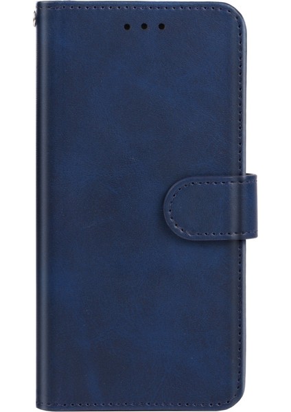 Motorola Moto G71 Için Deri Telefon Kılıfı Mavi (Yurt Dışından)