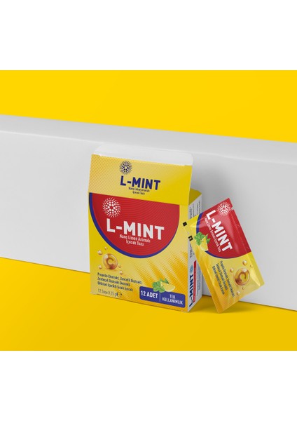 L-Mint Nane Limon Aromalı İçecek Tozu 15 gr x 12