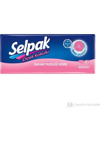 Kağıt Mendil Parfümlü 10 lu 30 Paket (1 Koli)