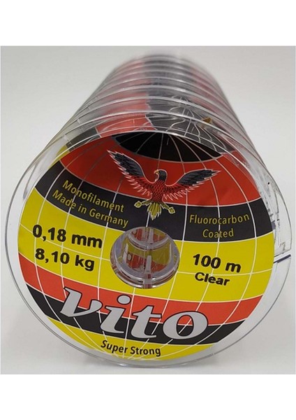 Süper Strong Fluorocarbon Coated Olta Misinası 100MT - 0.20MM