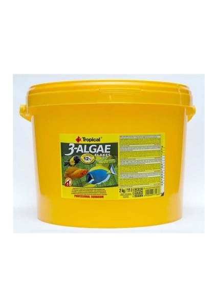 3-Algae Flake Aleoveralı Pul Yem 250 Gr.