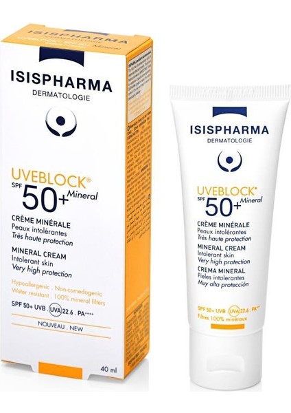 Isıs Pharma Isıspharma Uveblock SPF50+ Mineral Cream 40 ml