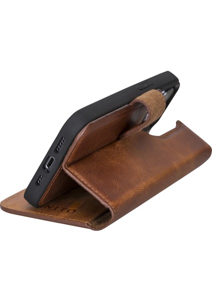 Apple iPhone 13 Pro Magic Wallet Açık Kahverengi Deri Telefon Kılıfı indirimleri