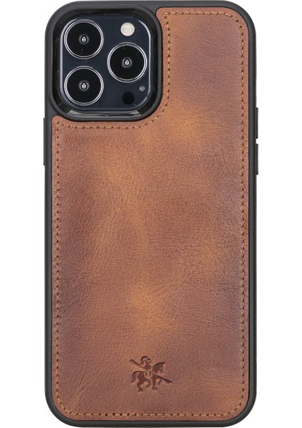 Apple iPhone 13 Pro Max Magic Wallet Açık Kahverengi Deri Telefon Kılıfı
