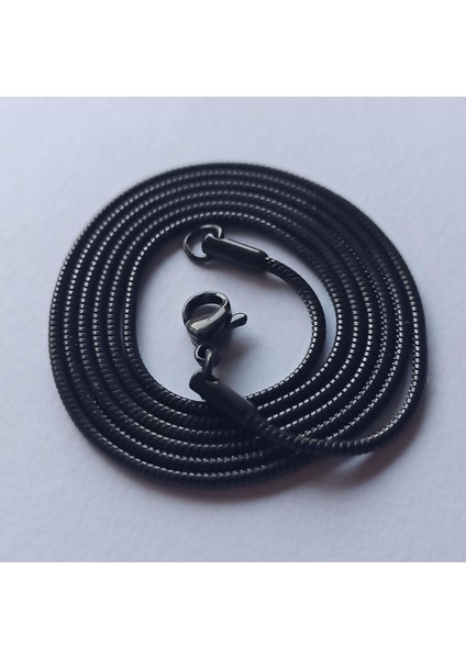 Snake Yılan Model Siyah Erkek Çelik Kolye Zincir Yuvarlak Model indirimleri