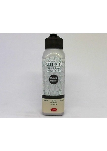 Artdeco Akrilik Boya 140 ml Gümüş 3722